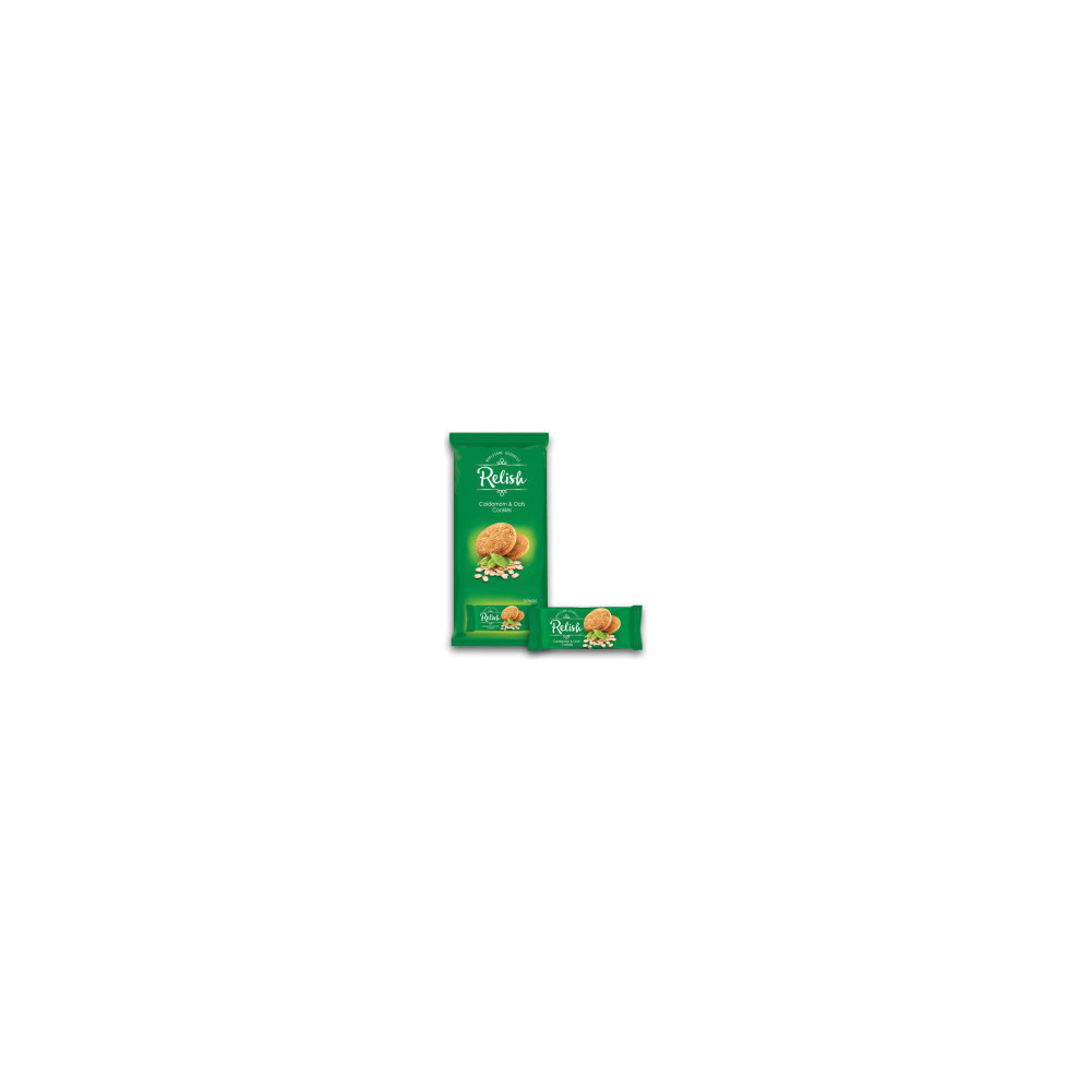 RELISH CARDAMOM & OATS COOKIES 12pcs 42GM
