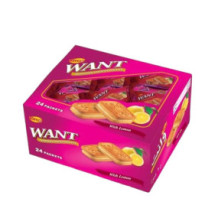 Kitco Want Sandwich Biscuits Lemon 24 x 45gm