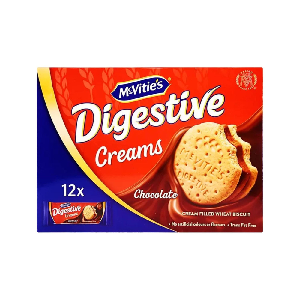 Mcvities Digestive Creams Chocolate Biscuit 12x40g