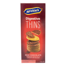 McVitie's Digestive Thins Milk Chocolate Biscuits 150g