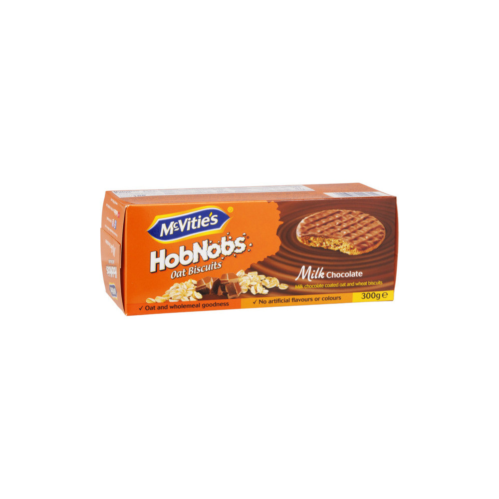 McVities Hobnobs Milk Chocolate Oat Biscuit 300 g