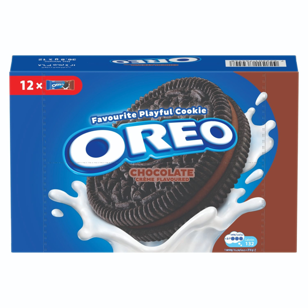 OREO CHOCOLATE BISCUTS 36.8G 12 pcs