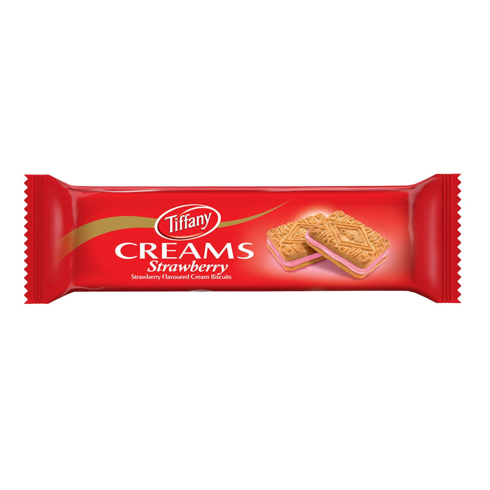 Tiffany Creams Strawberry Biscuits 84Gm