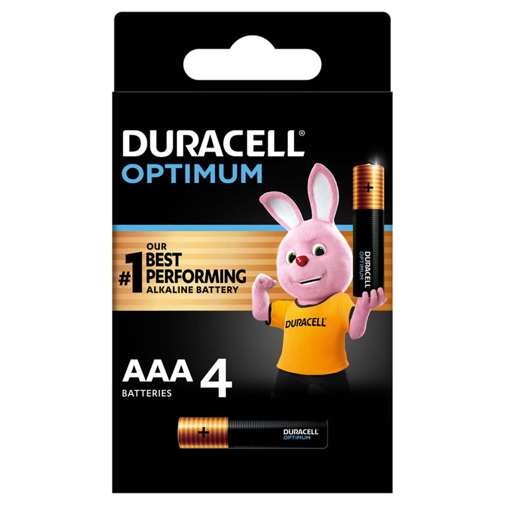 Duracell Optimum Batteries 4 AAA Pieces
