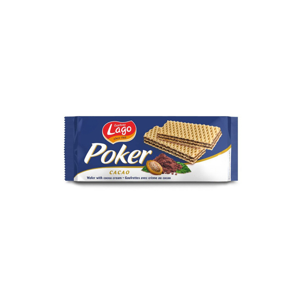 Lago Poker Cocoa Wafers, 45g