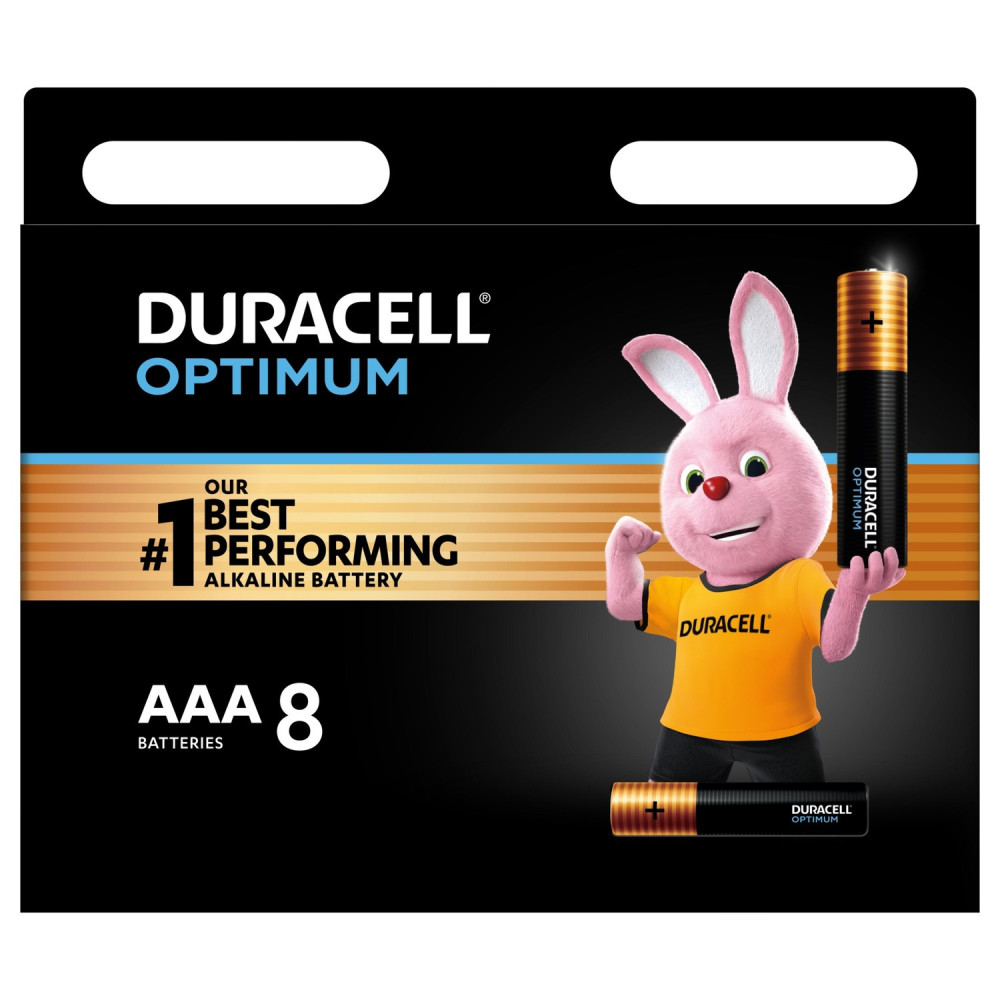 Duracell Optimum Batteries 8 AAA Tablets