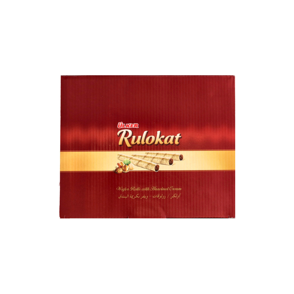 ULKER Rulokat Wafer Rolls With Hazelnut Cream 24pcs 24g