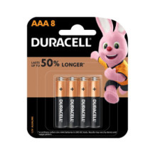 Duracell Alcline Batteries 8 AAA Tablets