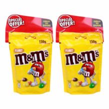 M&M S PEANUT 150G 2 pcs