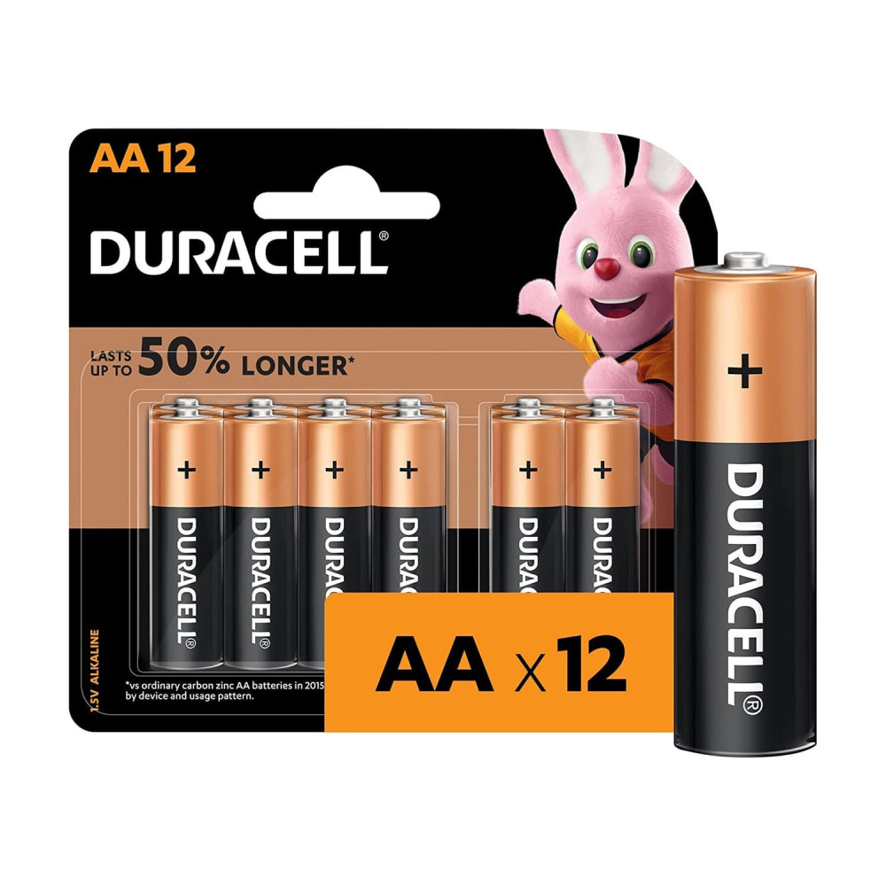 Duracell Cline Batteries 12 AA