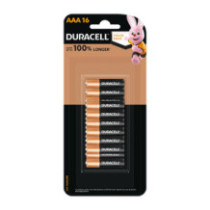 Duracell Cline Batteries 16 AAA Tablets
