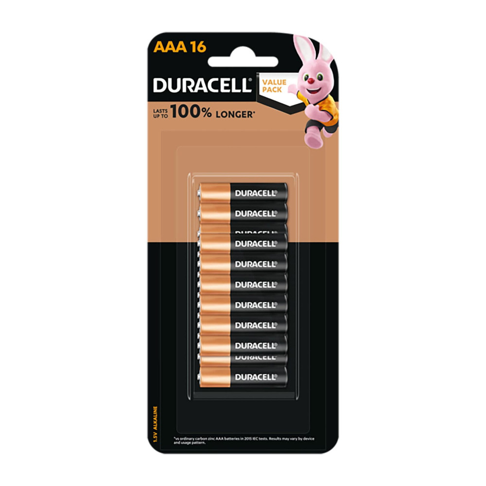 Duracell Cline Batteries 16 AAA Tablets
