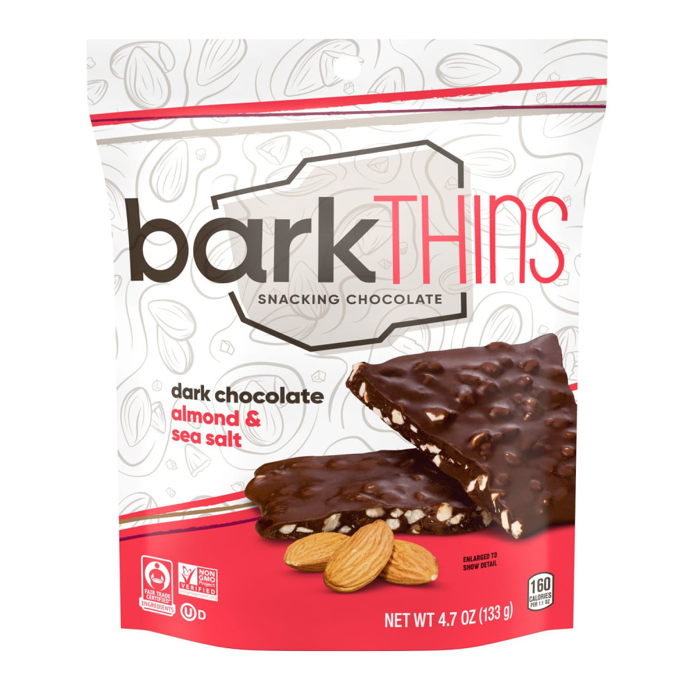Bark Thins Dark Chocolate Almond with Sea Salt 133G