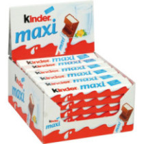 Kinder Maxi Chocolate 36 21gm packet