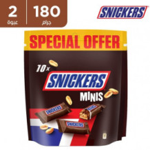 Snickers Mini Chocolate Bars with Peanut Filling 2 180 g