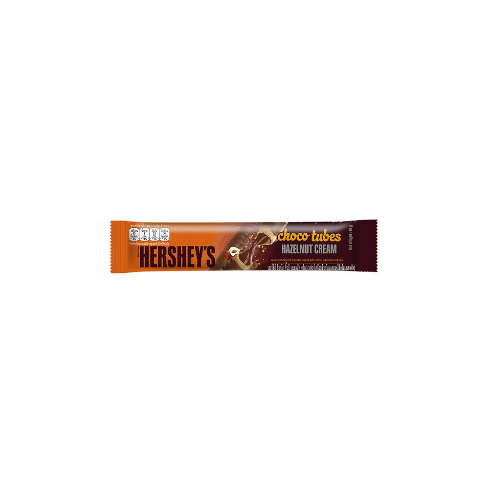 Hersheys Choco Tubes Hazelnut Cream Wafer 18Gm