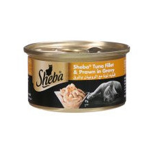 Sheba Soft Cat Food Tuna & White Fish in Gravy Box 85g
