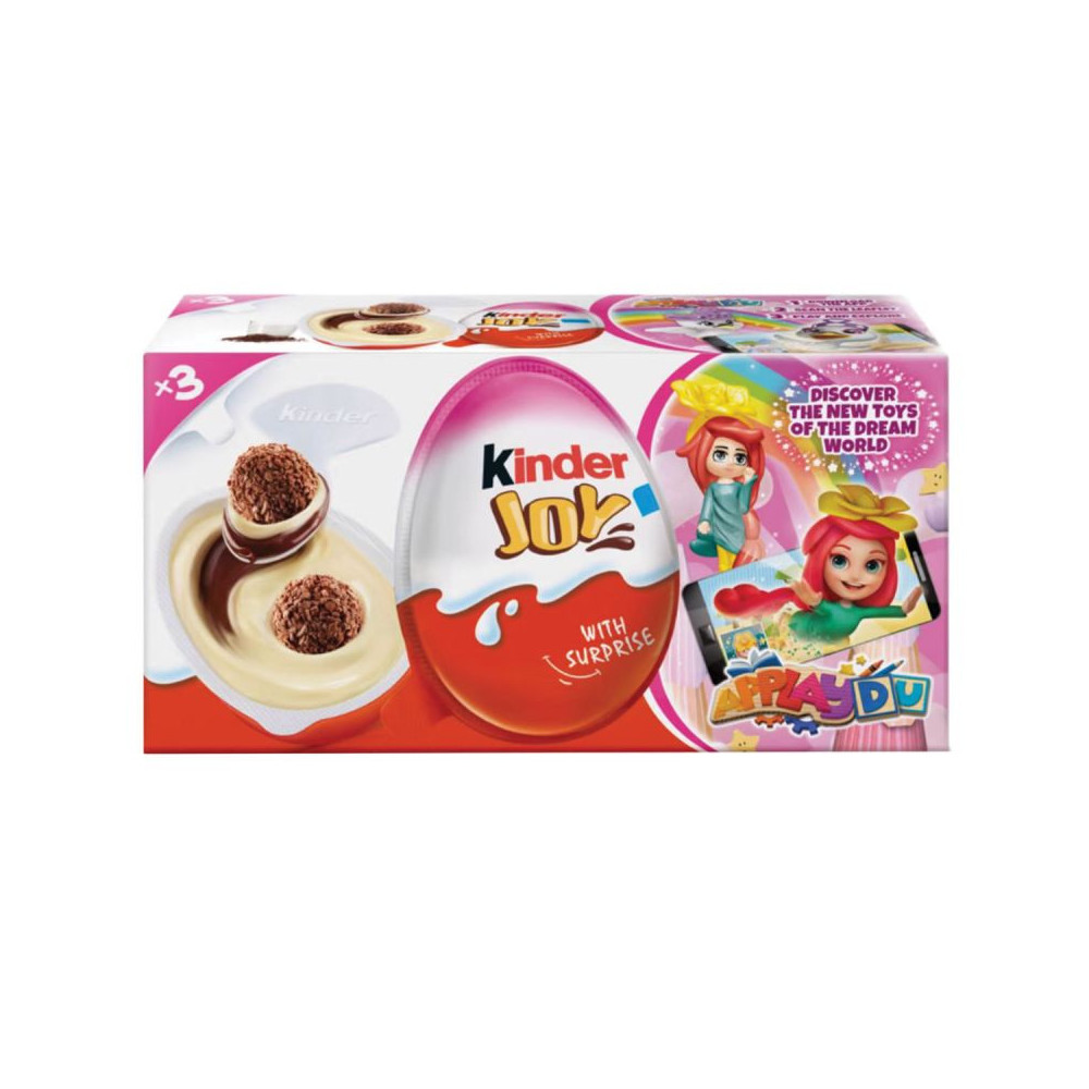 Kinder Joy Choco Egg For Girl 20 g (Pack of 3)