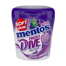 Mentos Fresh Dive Gum Grape 44X2G