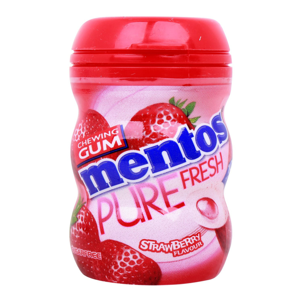 Mentos Strawberry Chewing Gum 20Gm