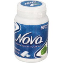 Nova Hot Mint Gum, 50 pieces per pack, 70 grams
