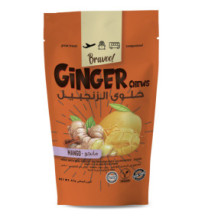 BRAVOO GINGER CHEWS MANGO 63 GRM