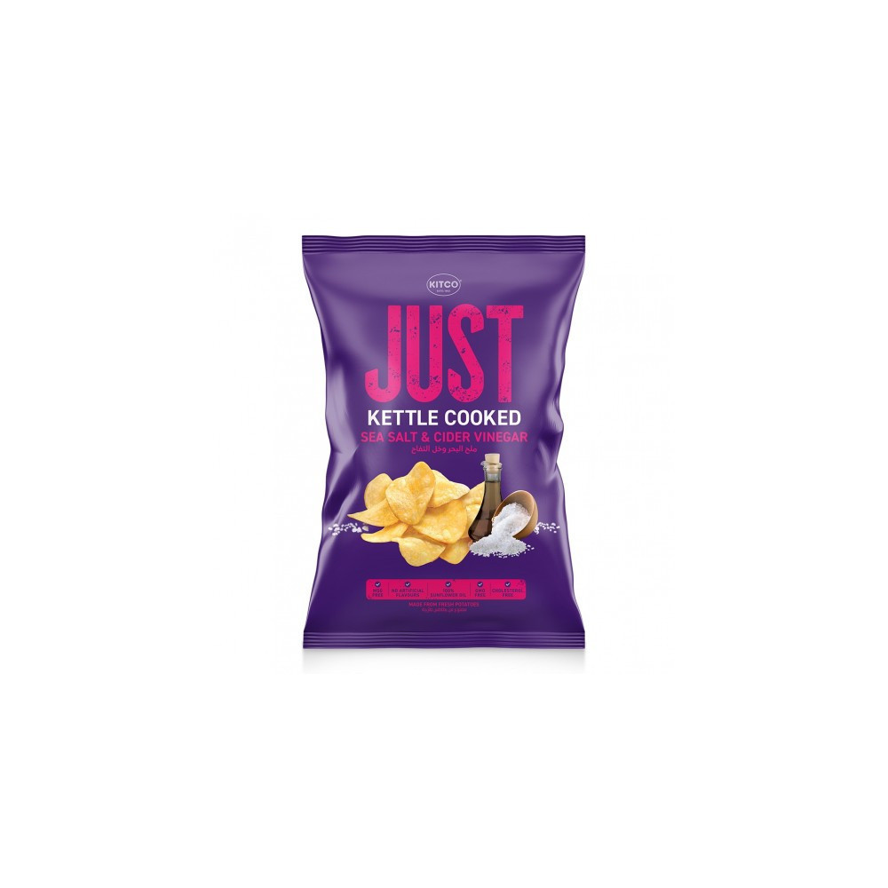 Kitco Kettle Cooked Sea Salt & Apple Cider Vinegar Chips 40g