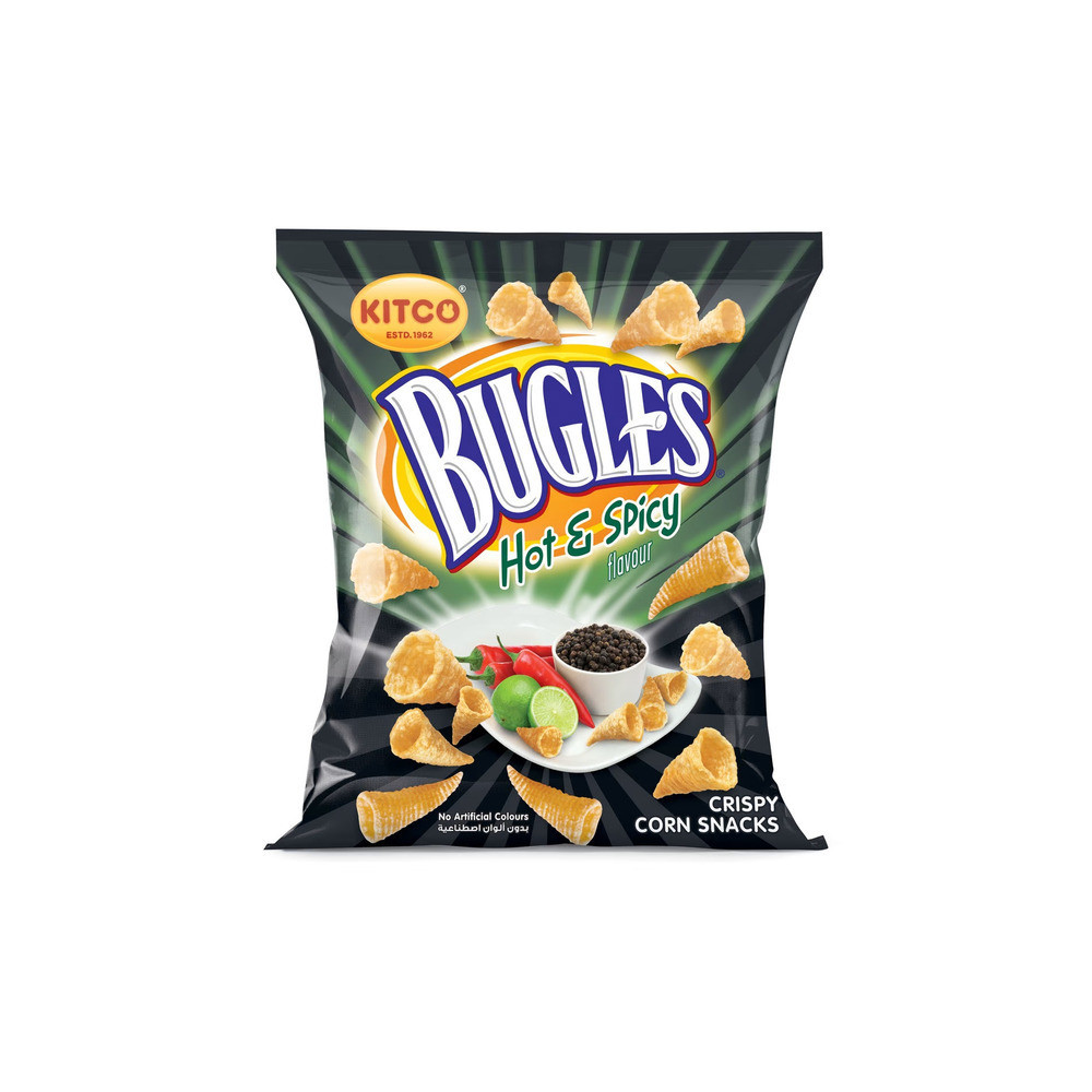 kitco Bugles Crispy Corn Snacks Chili 40g