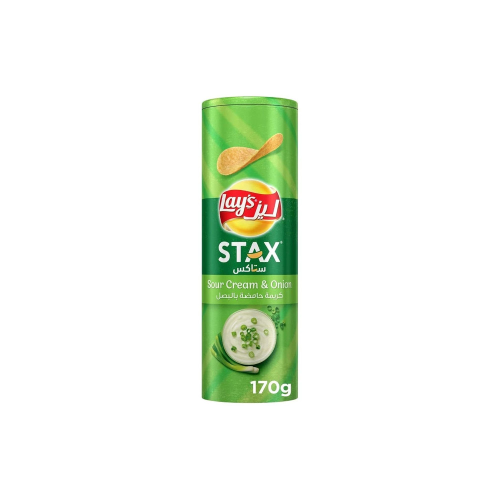Lay's Stacks Sour Cream & Onion Potato Chips 170g
