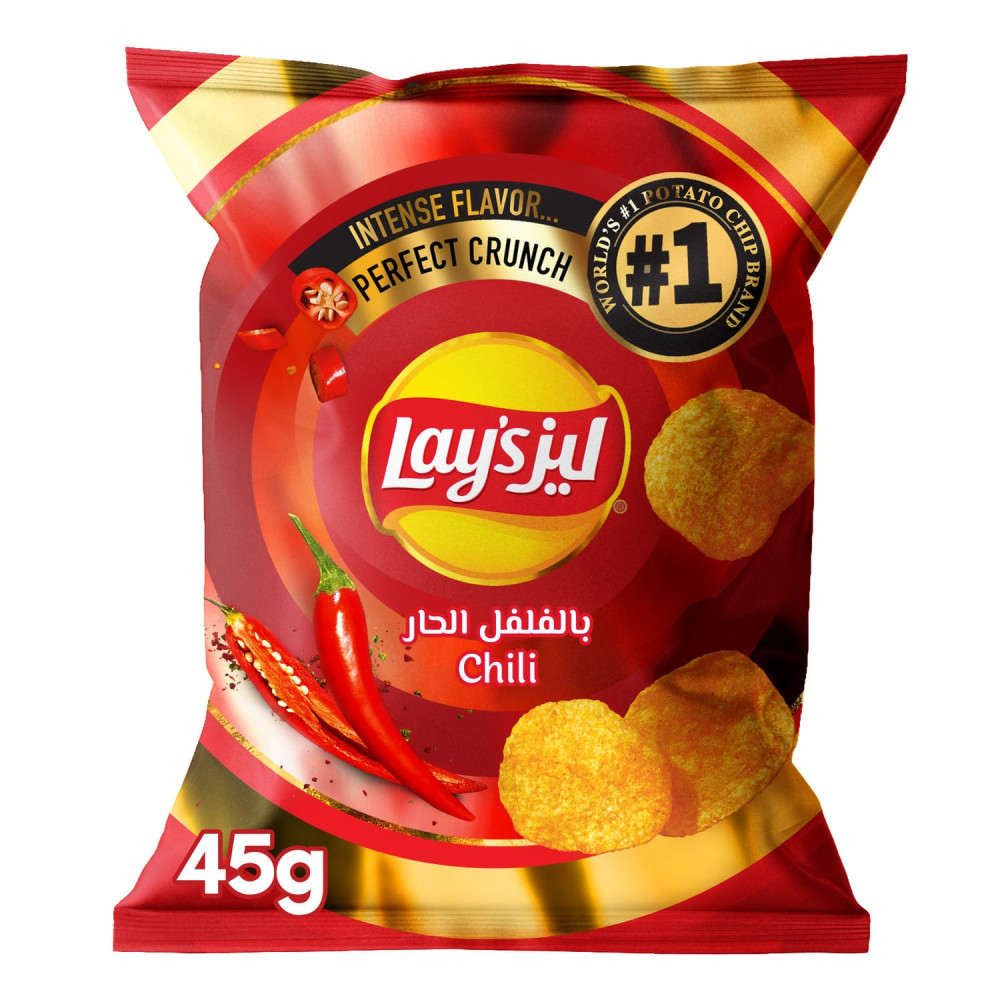 ليز شيبس بالفلفل الحار 45جم