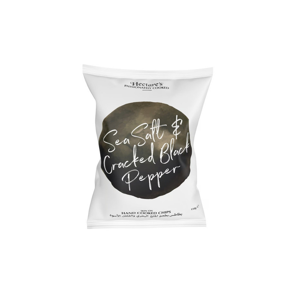 Hectors Sea Salt & Black Pepper Potato Chips 150g