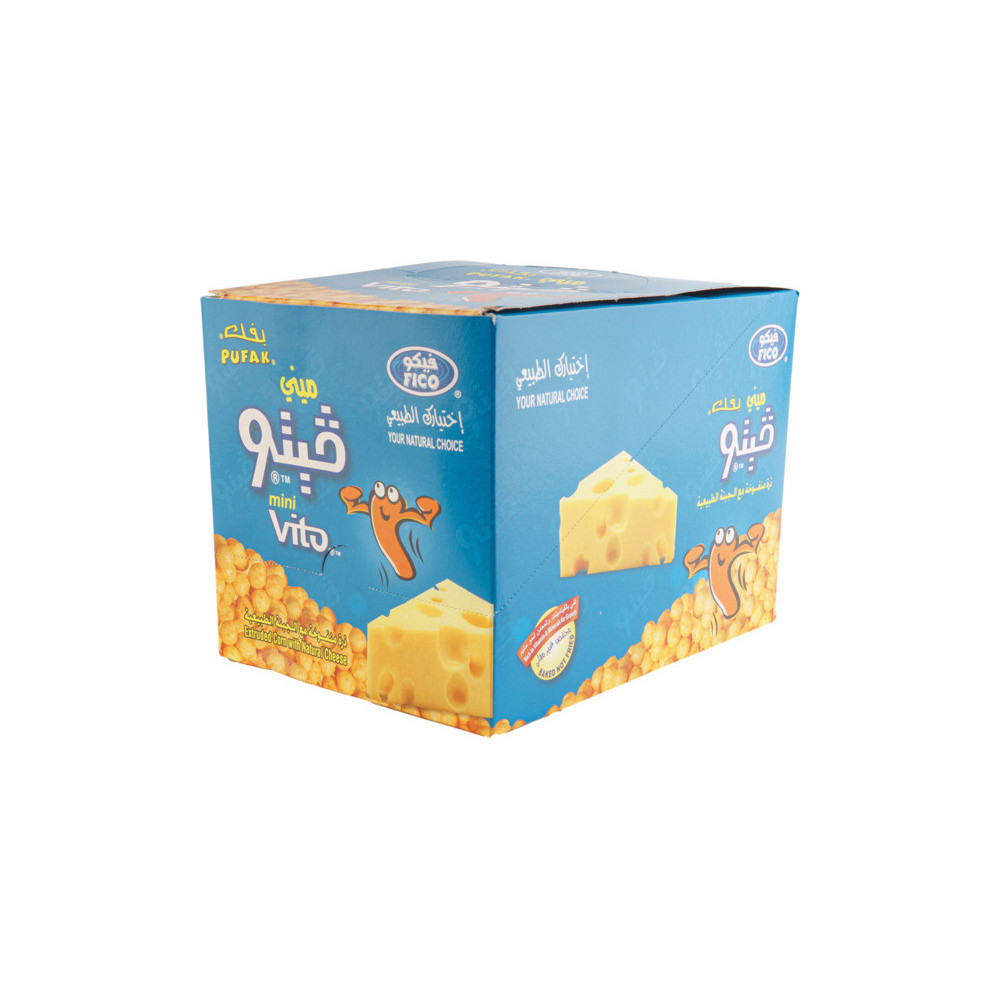 FICO Puffs with Cheese Cheese Flavored Mini 16g 20pcs
