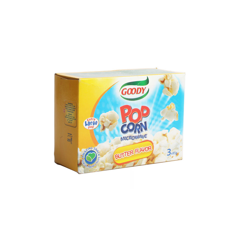 GOODY MICROWAVE POPCORN BUTTER FLAVOR-255gm