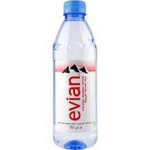 Evian Sparkling Carbonated Natural Mineral Water 500ml