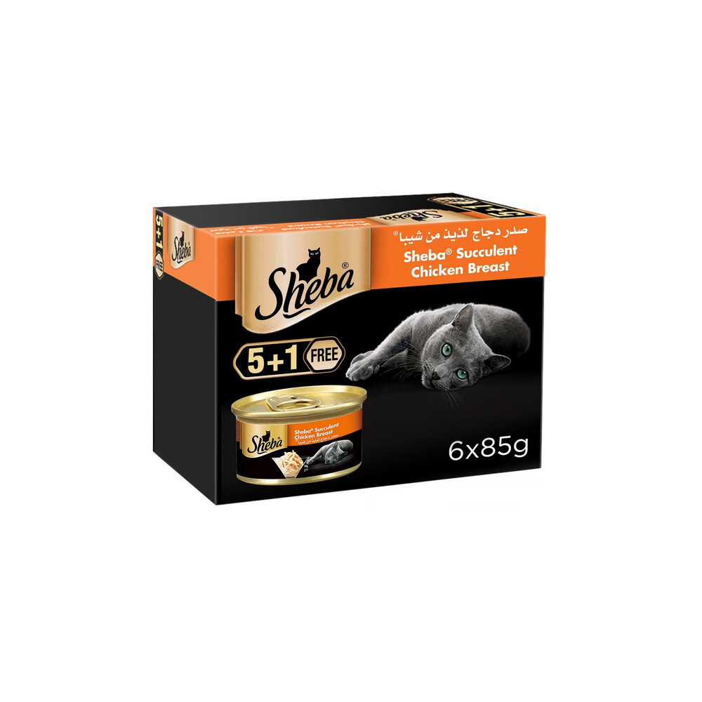 Sheba Cat Food Delicious Chicken Breast 6 Pieces 85 g