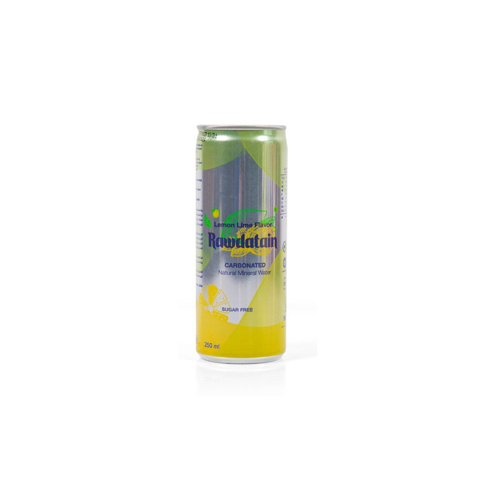 Rawdatain Lime & Lemon Flavor Carbonated Mineral Water 240Ml