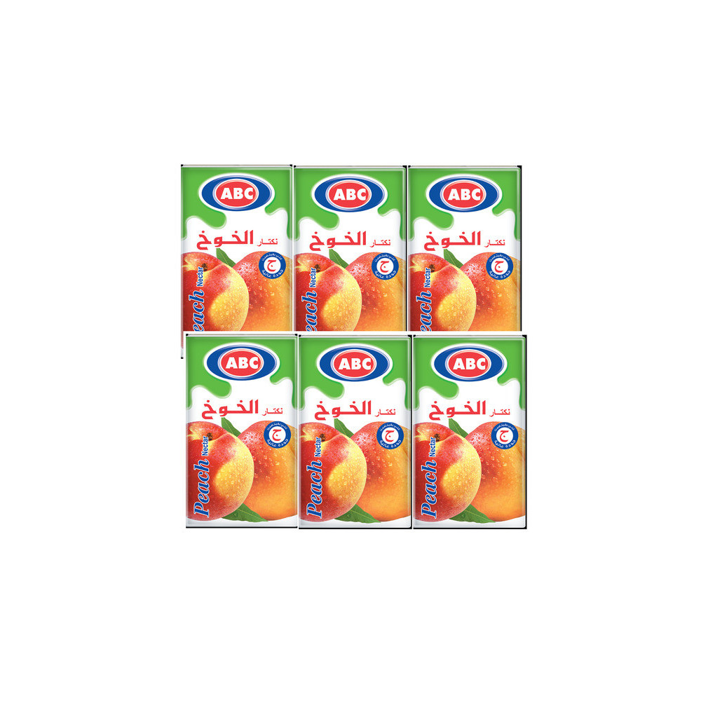 ABC, Peach Juice 6 Pieces 250 ml Offer