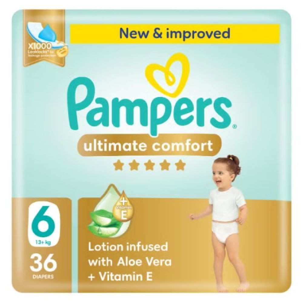 Pampers Premium, Protection Diapers Stage 6 (13+ Kg) 43 ...