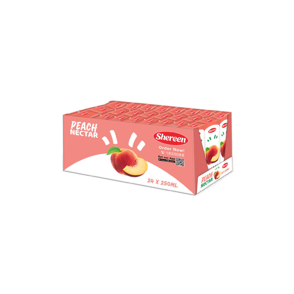 Shireen Peach Juice 250 Ml Carton