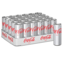 Coca-Cola Light Carbonated Water 250ml Carton Box 30 Pieces