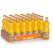 Fanta Orange Carbonated Water 250ml Carton Bottle 24 Pieces