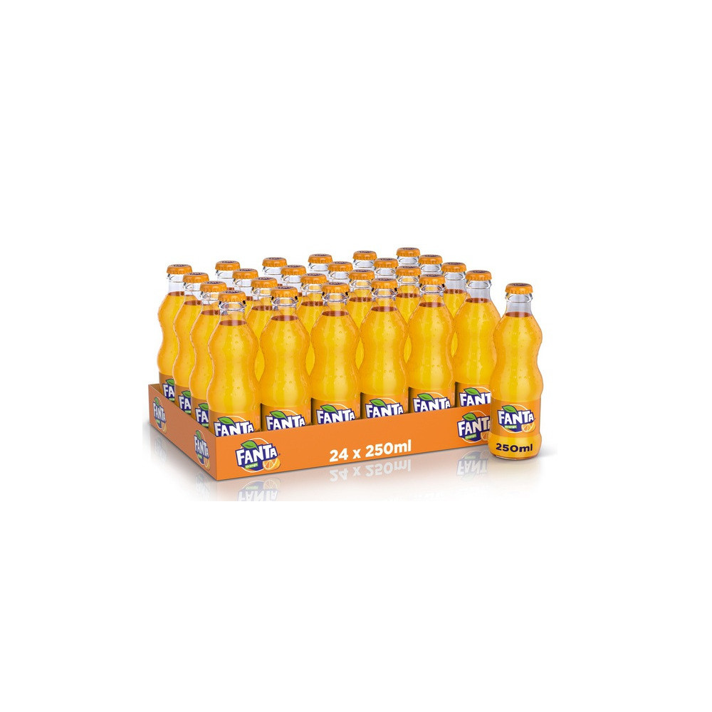 Fanta Orange Carbonated Water 250ml Carton Bottle 24 Pieces