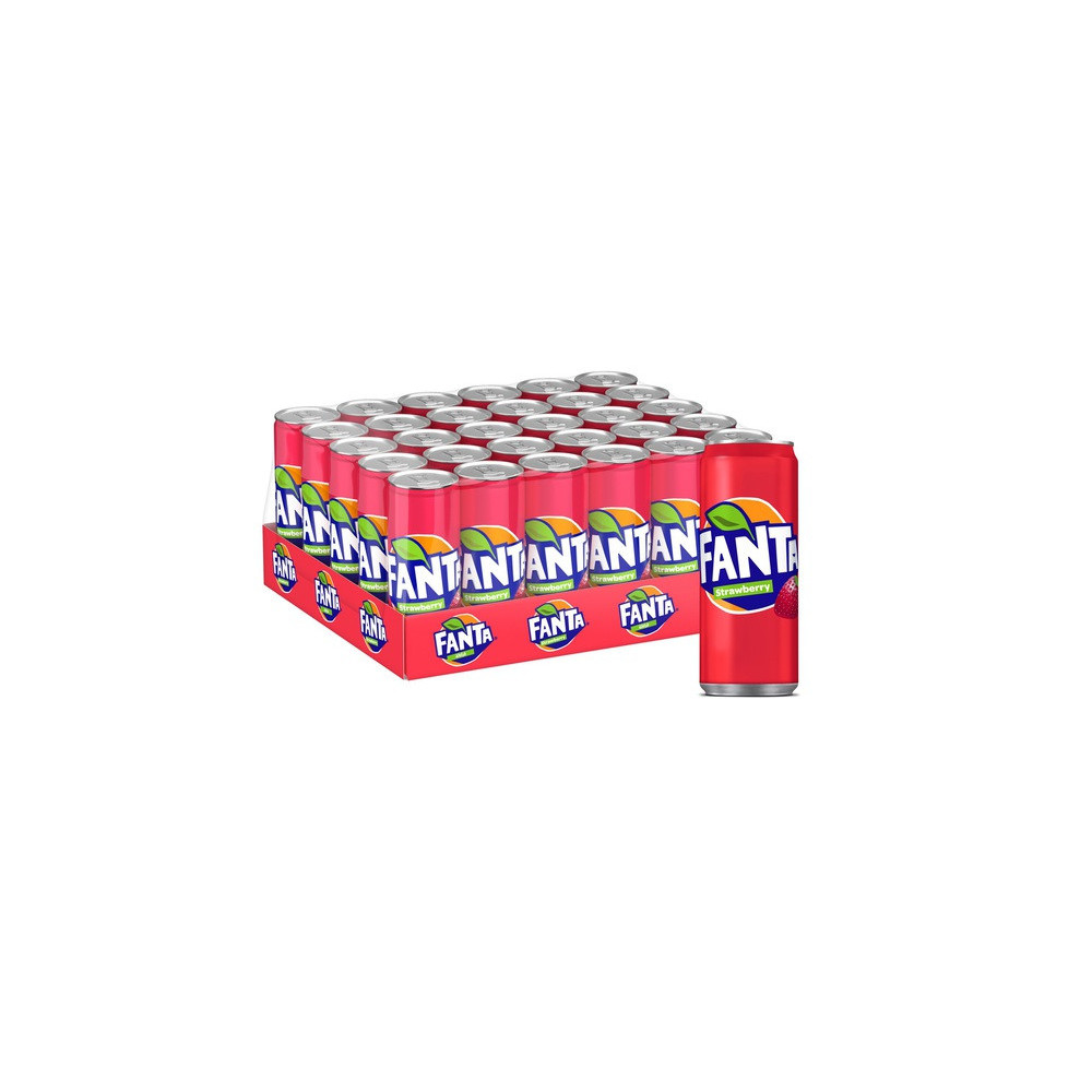 Fanta Strawberry Carbonated Water 500 Ml Carton 24 Pieces
