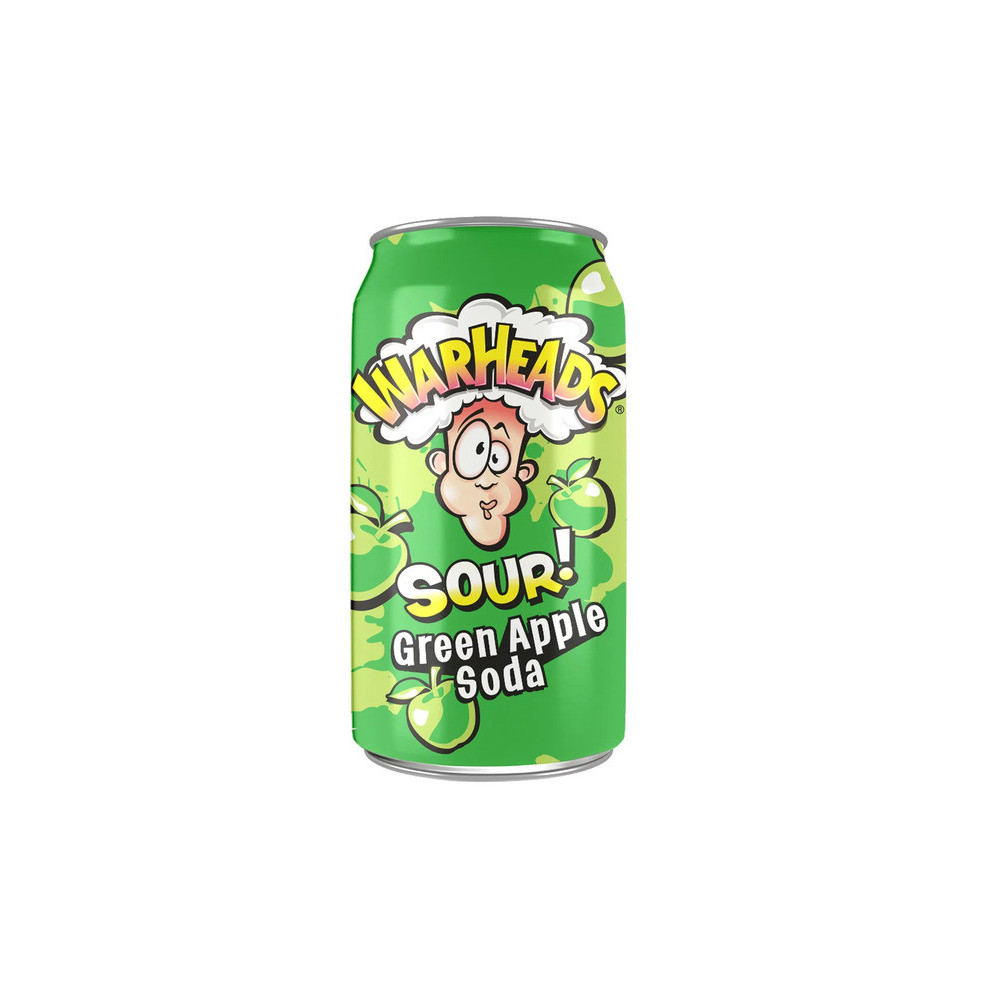 Warheads Sour Soda Drink With Green Tea 355m