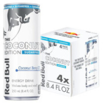 Red Bull Coconut & Raspberry Energy Drink Without Sugar 250 ml 4 Pieces