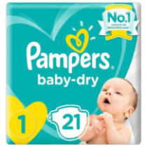 Pampers Baby Dry 1 Newborn 21diapers