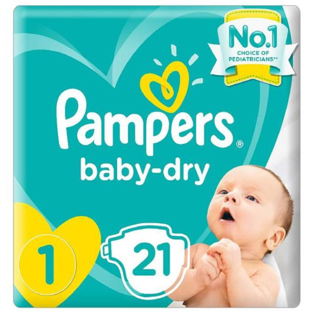 Pampers Baby Dry 1 Newborn 21diapers