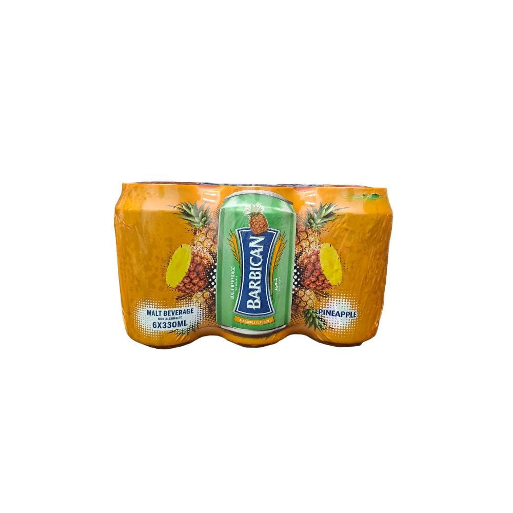 Barbican Pineapple Malt Drink 330ml 6 Pieces