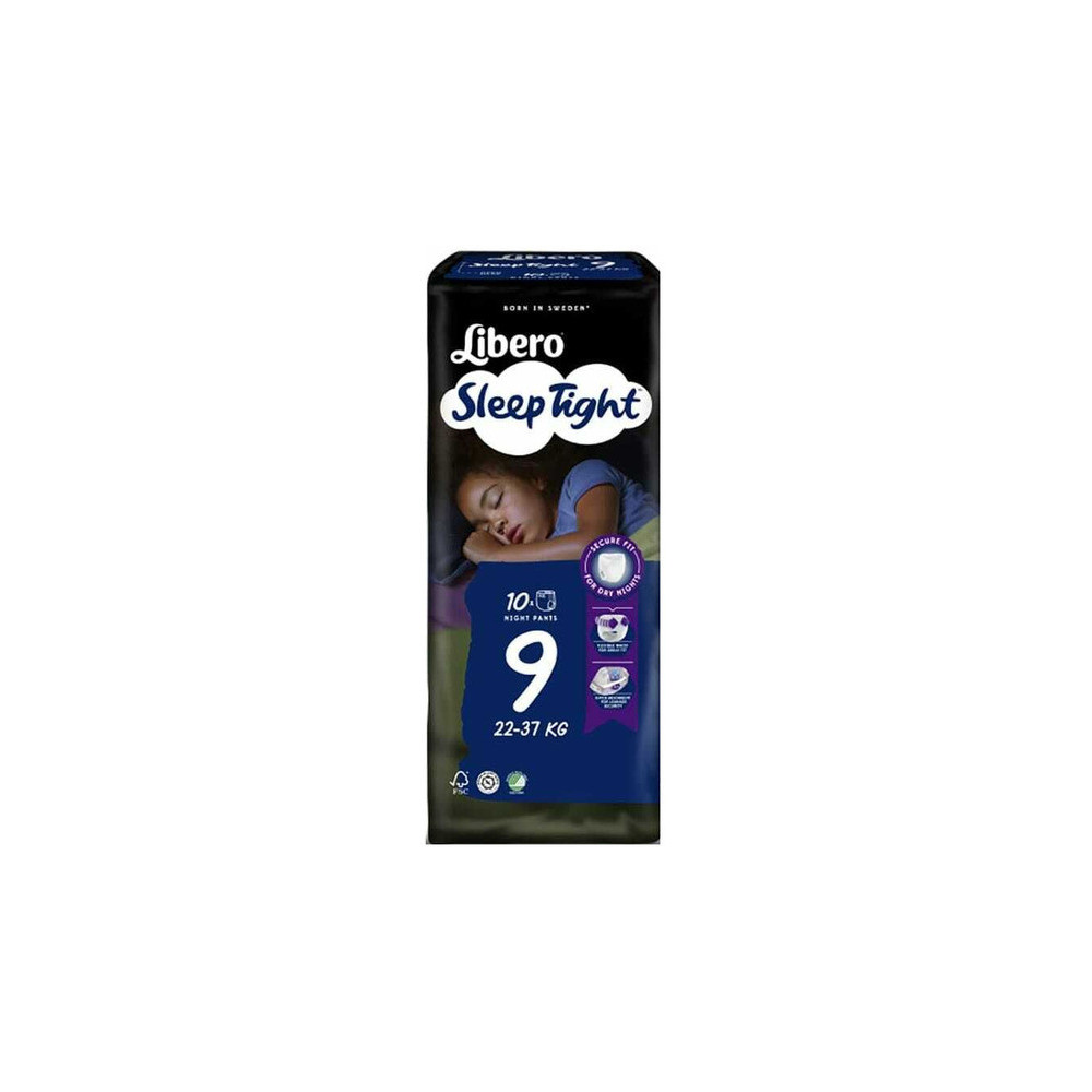 Libero Sleep Tight Pant Diapers Νο 9 (22-37Kg), 10pcs