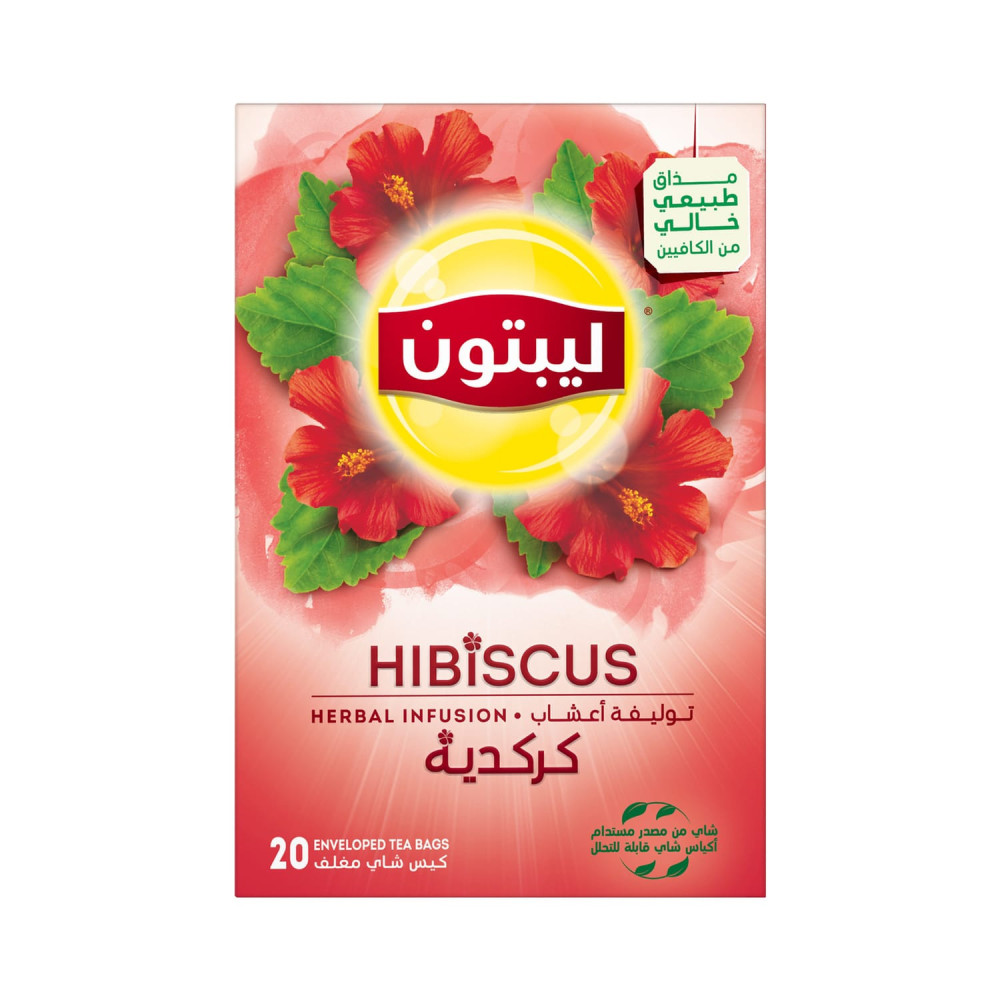 شاي ليبتون الكركديه ٢٠ كيس ا